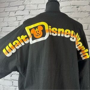 Disney World Spirit Jersey Halloween Pumpkin Black Glitter Large Candy Corn